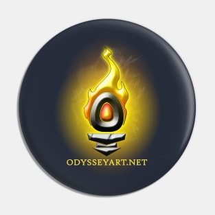 Odyssey Torch Icon Aflame Pin