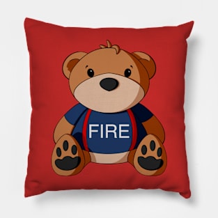 Fireman Teddy Bear Pillow