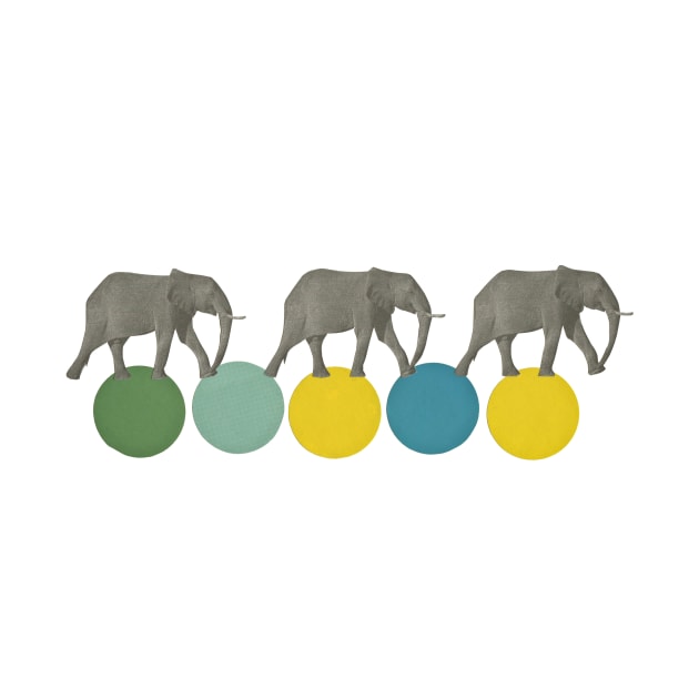 Travelling Elephants by Cassia