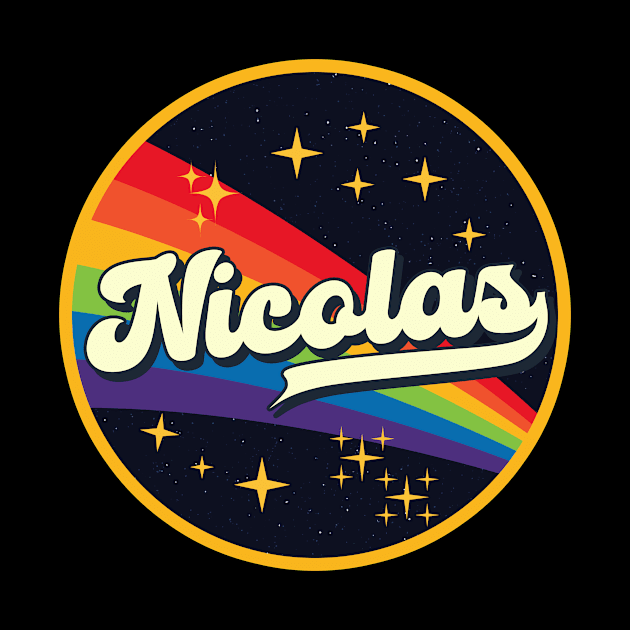 Nicolas // Rainbow In Space Vintage Style by LMW Art