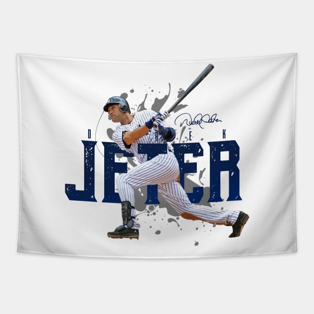 Derek Jeter Tapestry by Juantamad