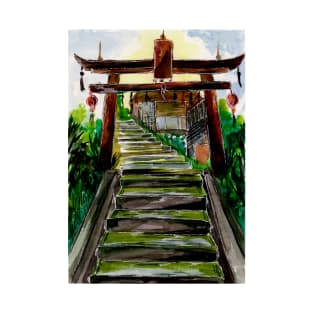 Wooden Gate and Stairs T-Shirt