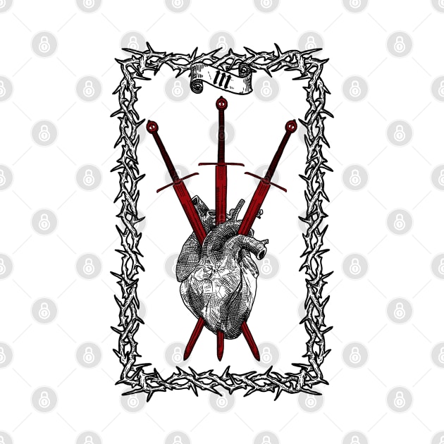 Three of Swords by FDbones