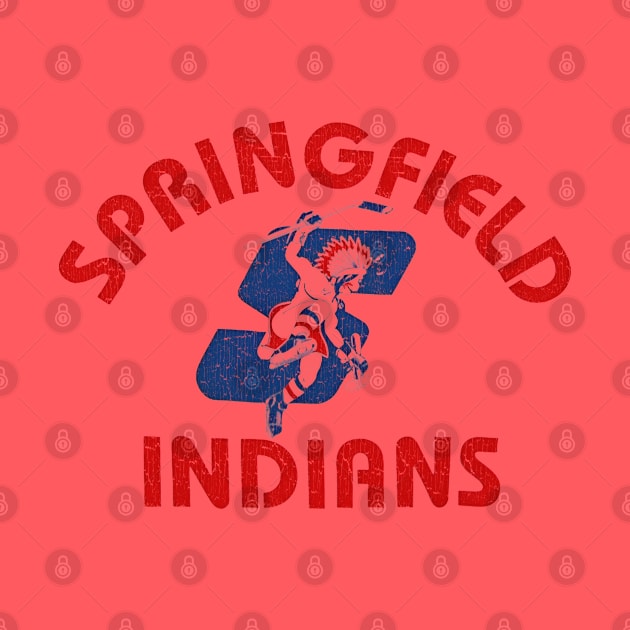 Springfield Indians Hockey 1974 Vintage by Jazz In The Gardens