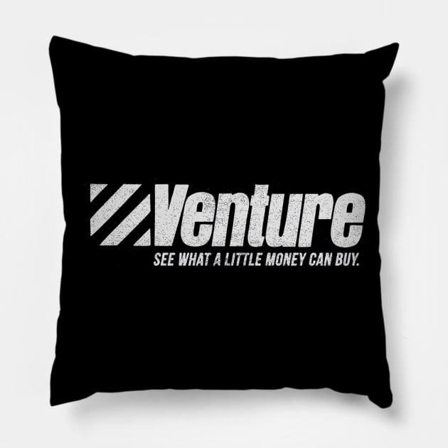 Venture - Distressed Pillow by Hysteria 51's Retro - RoundUp