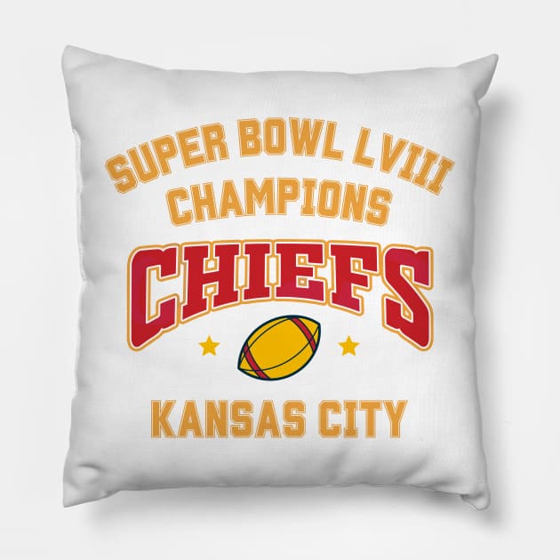 the chiefs champions lviii Pillow by rysiupol