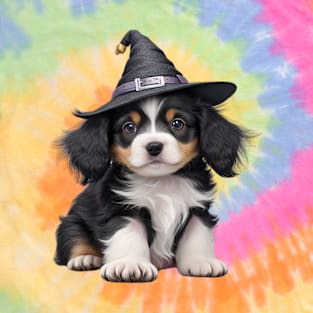 Cute Puppy Witch T-Shirt