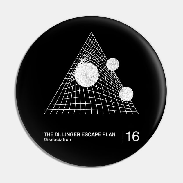 The Dillinger Escape Plan / Minimalist Graphic Design Tribute Pin by saudade