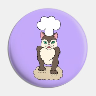 Maine Coon Cat Kneading Biscuits Pin