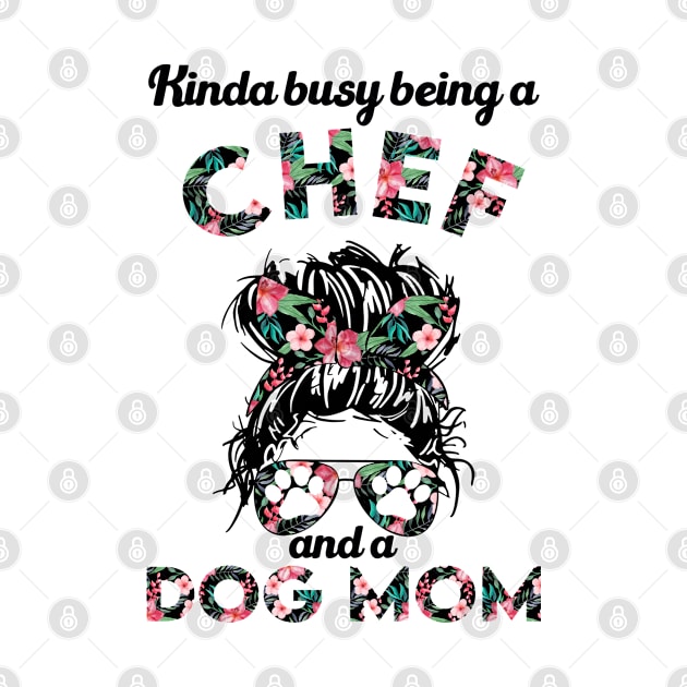 Chef woman and dog mom . Perfect present for mother dad friend him or her by SerenityByAlex