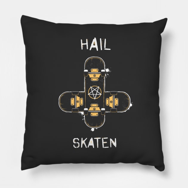 Hail Skaten Pillow by zoljo