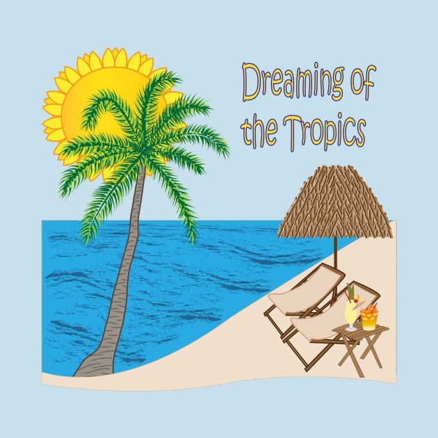 Tropical design, Dreaming of the Tropics by sandyo2ly