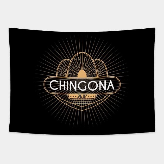 Chingona AF Tapestry by sqwear