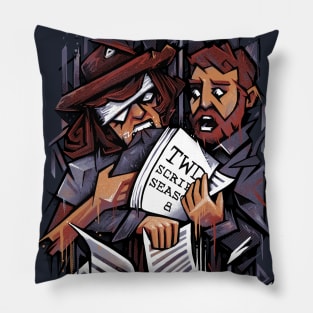 Zombie Carl VS Showrunner Pillow