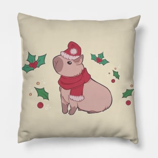 Christmas Capybara [Colour] Pillow