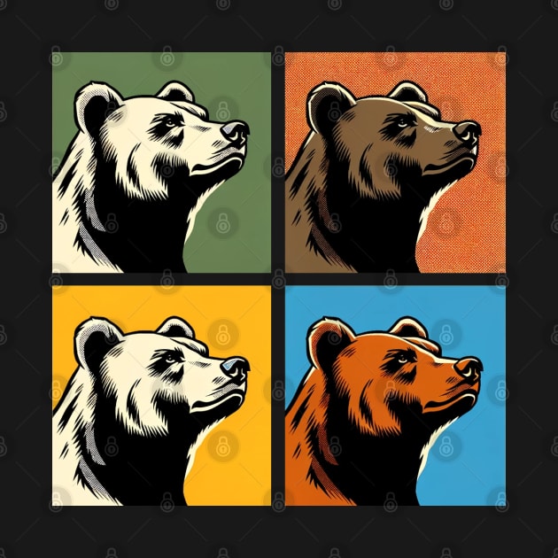 Dynamic Pop Art Bear Print - Transform Your Space with Colorful Energy! by PawPopArt