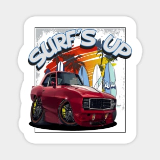 Surfs Up - 1969 Chevy Camaro Magnet