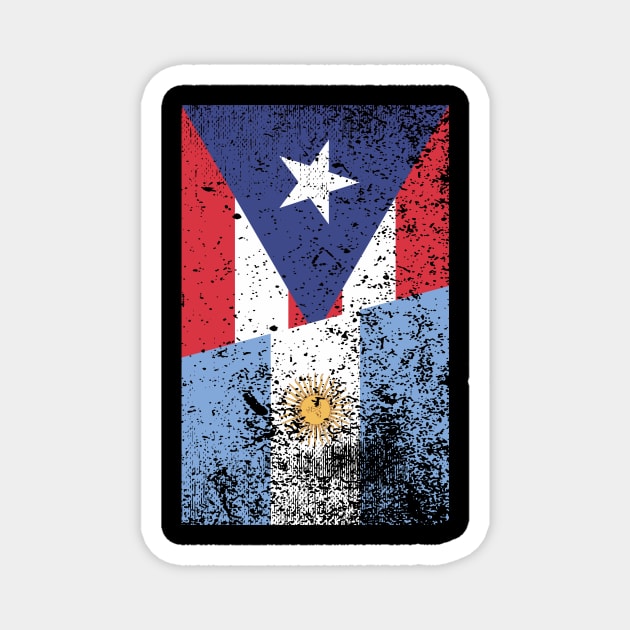 Puerto Rican Argentinian - Puerto Rico Argentina Magnet by PuertoRicoShirts