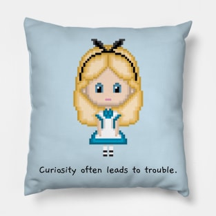 Alice in Wonderland (Light Blue) Pillow