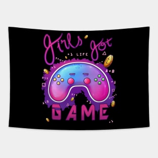 Girls Got Game Tapestry