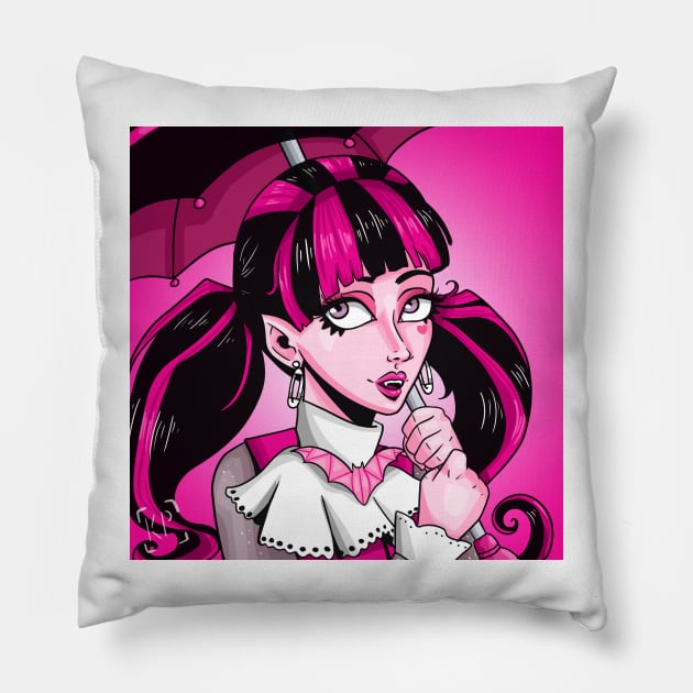 Draculaura Pillow by kaelabp