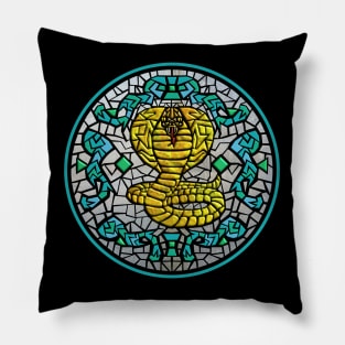 Metal Cobra Mosaic Pillow