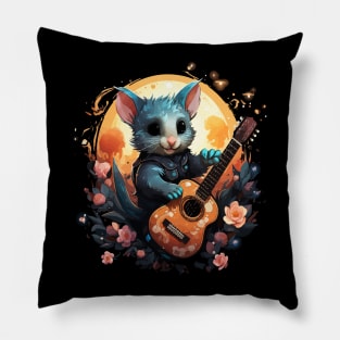 Sugar Glider Playing Guitar Pillow