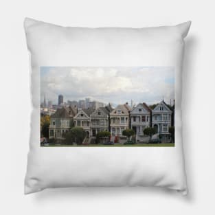 Painted Houses San Francisco Pillow