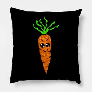 CUTE Carrot Art Cool Vegetables Pillow