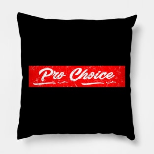 pro choice red vintage Pillow