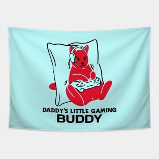 Daddy's Little Gaming Buddy | Cute Gamer Tapestry