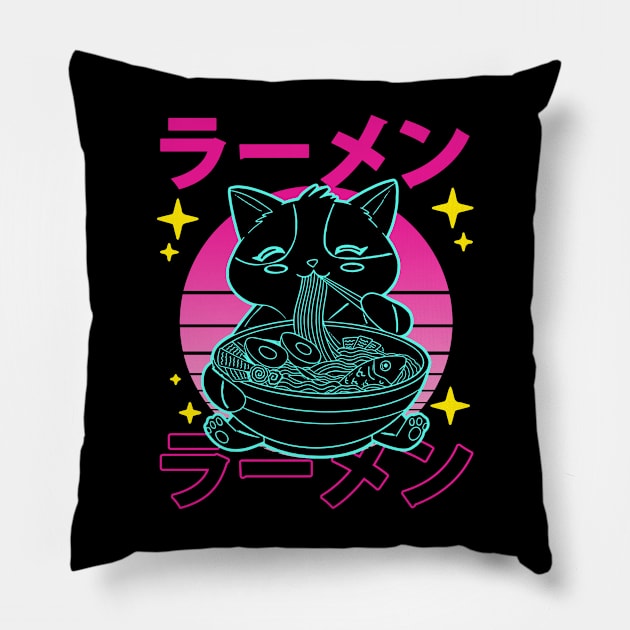 Anime Cat Chic Tee Stylishly Feline Pillow by BoazBerendse insect