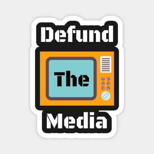 Retro Vintage Defund The Media Magnet