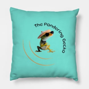 The Pondering Gecko Pillow