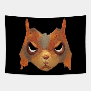 Angry Squirrel Tapestry