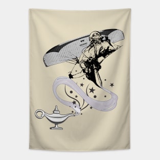 Magic lamp paragliding flight Tapestry