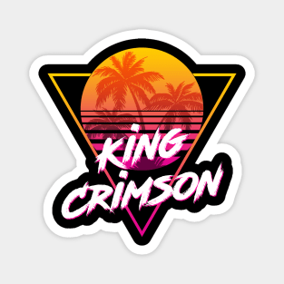 King Crimson - Proud Name Retro 80s Sunset Aesthetic Design Magnet