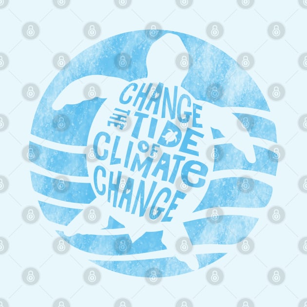 Change the Tide of Climate Change Turtle by Jitterfly