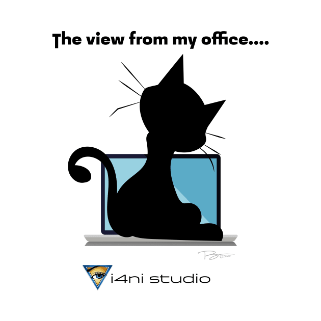 Cat with a view by i4ni Studio