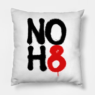 NO H8 (no hate)  - 2.0 Pillow