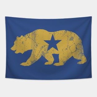 Retro California Golden State Bear Tapestry