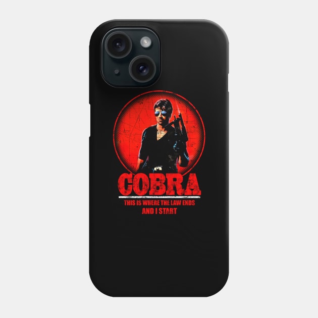 Cobra Movie Retro Phone Case by senart