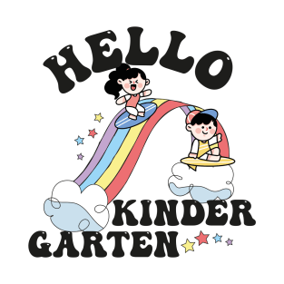 Little Hands Rainbow Teacher Girls Boys Kindergarten T-Shirt