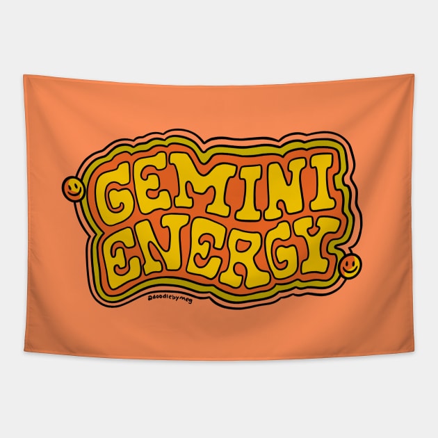 Gemini Energy Tapestry by Doodle by Meg