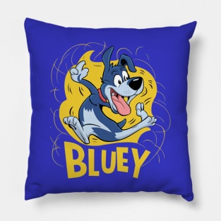 bluey bluey Pillow