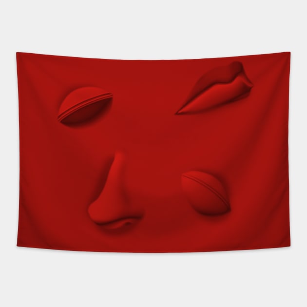 Behelit Face Tapestry by CCDesign