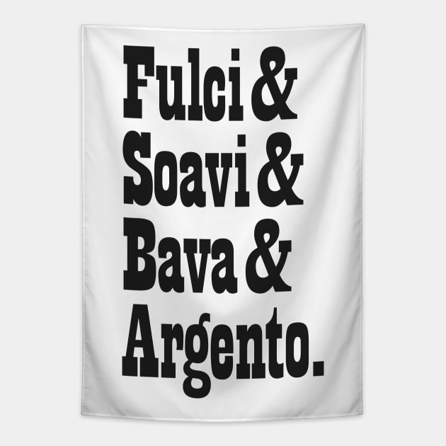 - Italian Horror Names List - Tapestry by DrumRollDesigns