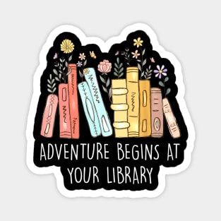 Adventure Begins At Your Library Summer Reading 2024 Books Magnet