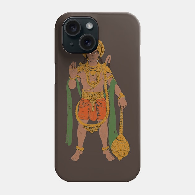 Hanuman : Devotee of Lord Ram Phone Case by swarna artz