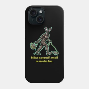 Sasquatch and Easter Bunny Phone Case